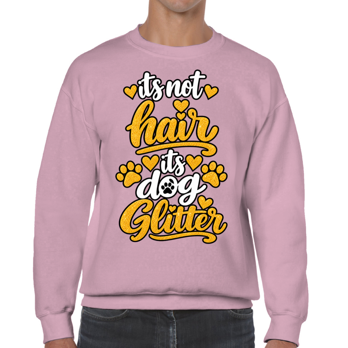 It’s Not Hair, It’s Dog Glitter Classic Sweatshirt