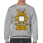 Personalised Dog Glitter Classic Sweatshirt – Custom Dog Photo & Name