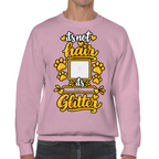 Personalised Dog Glitter Classic Sweatshirt – Custom Dog Photo & Name
