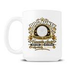 Personalised Dog Aunty 15oz mug with custom dog photo and name
