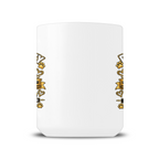 Personalised Dog Aunty 15oz mug side view showing wraparound design