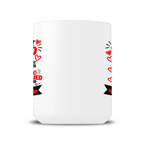 Personalised I Thought I Rescued My Dog She 15oz mug side view showing printed design