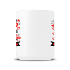 Personalised I Thought I Rescued My Dog He 15oz mug side view showing printed design