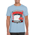 Personalised I Thought I Rescued My Dog – He T-Shirt – Custom Dog Photo & Name