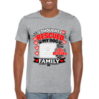 Personalised I Thought I Rescued My Dog – He T-Shirt – Custom Dog Photo & Name