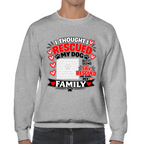 Personalised I Thought I Rescued My Dog – She Sweatshirt – Custom Dog Photo & Name