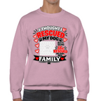 Personalised I Thought I Rescued My Dog – She Sweatshirt – Custom Dog Photo & Name