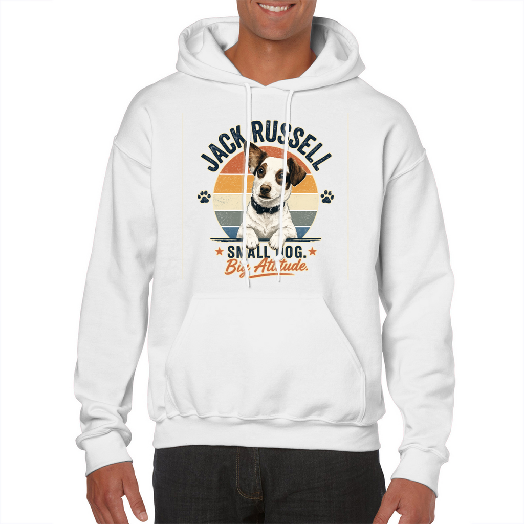 Jack Russell Small Dog Big Attitude Hoodie – Funny Dog Lover Gift