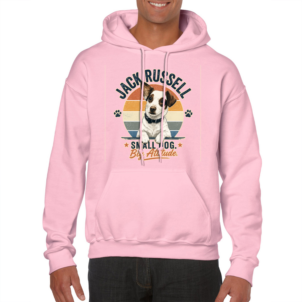 Jack Russell Small Dog Big Attitude Hoodie – Funny Dog Lover Gift