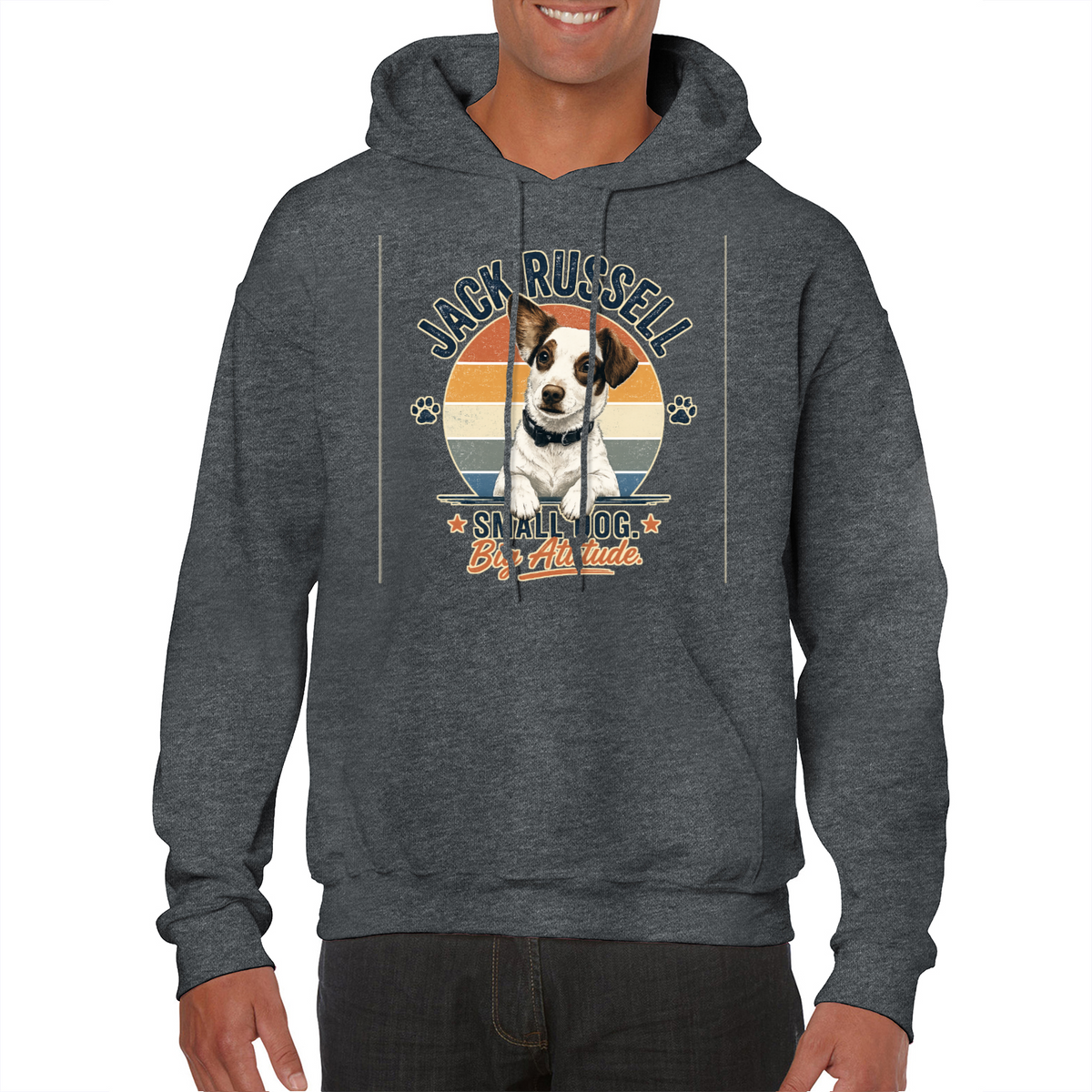 Jack Russell Small Dog Big Attitude Hoodie – Funny Dog Lover Gift
