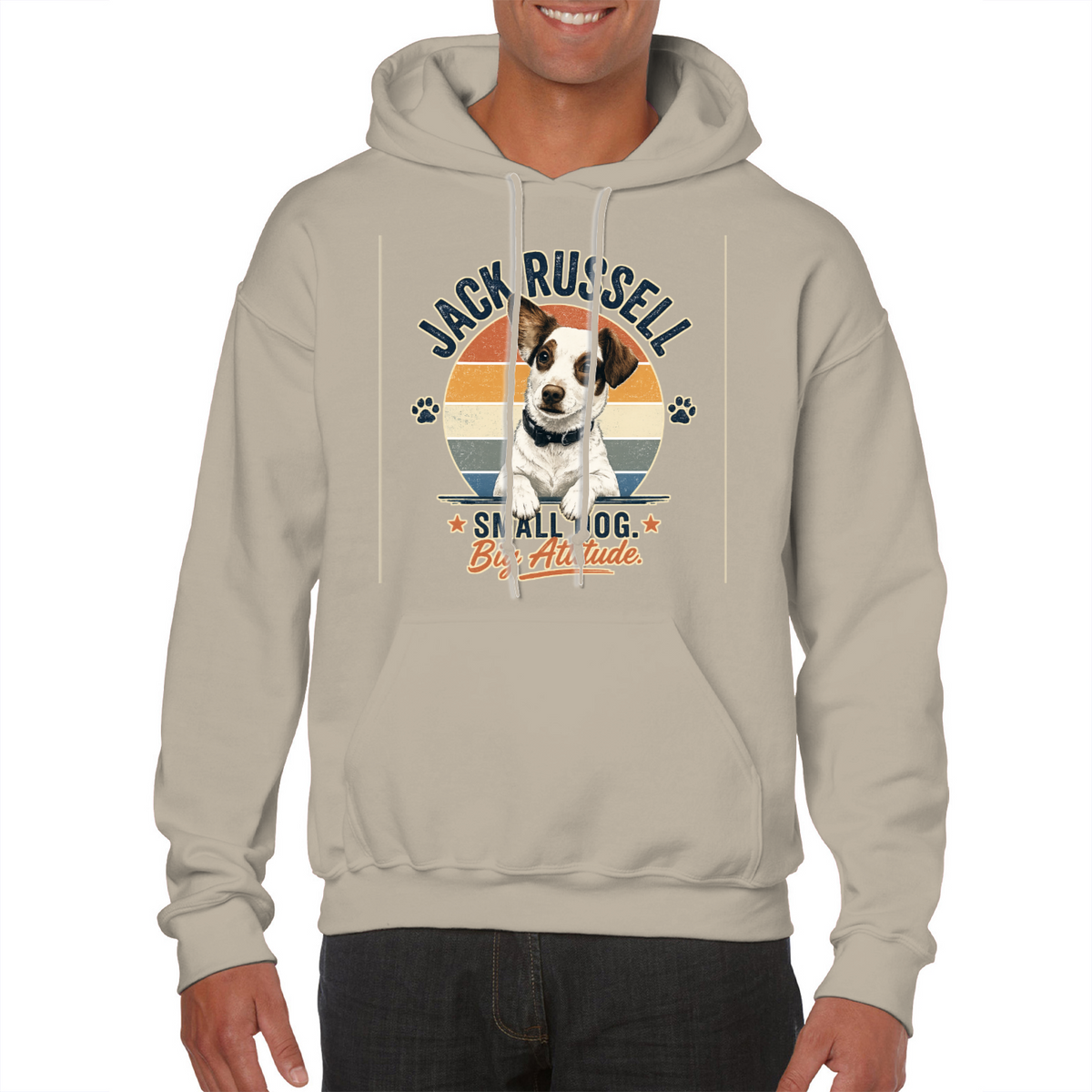 Jack Russell Small Dog Big Attitude Hoodie – Funny Dog Lover Gift