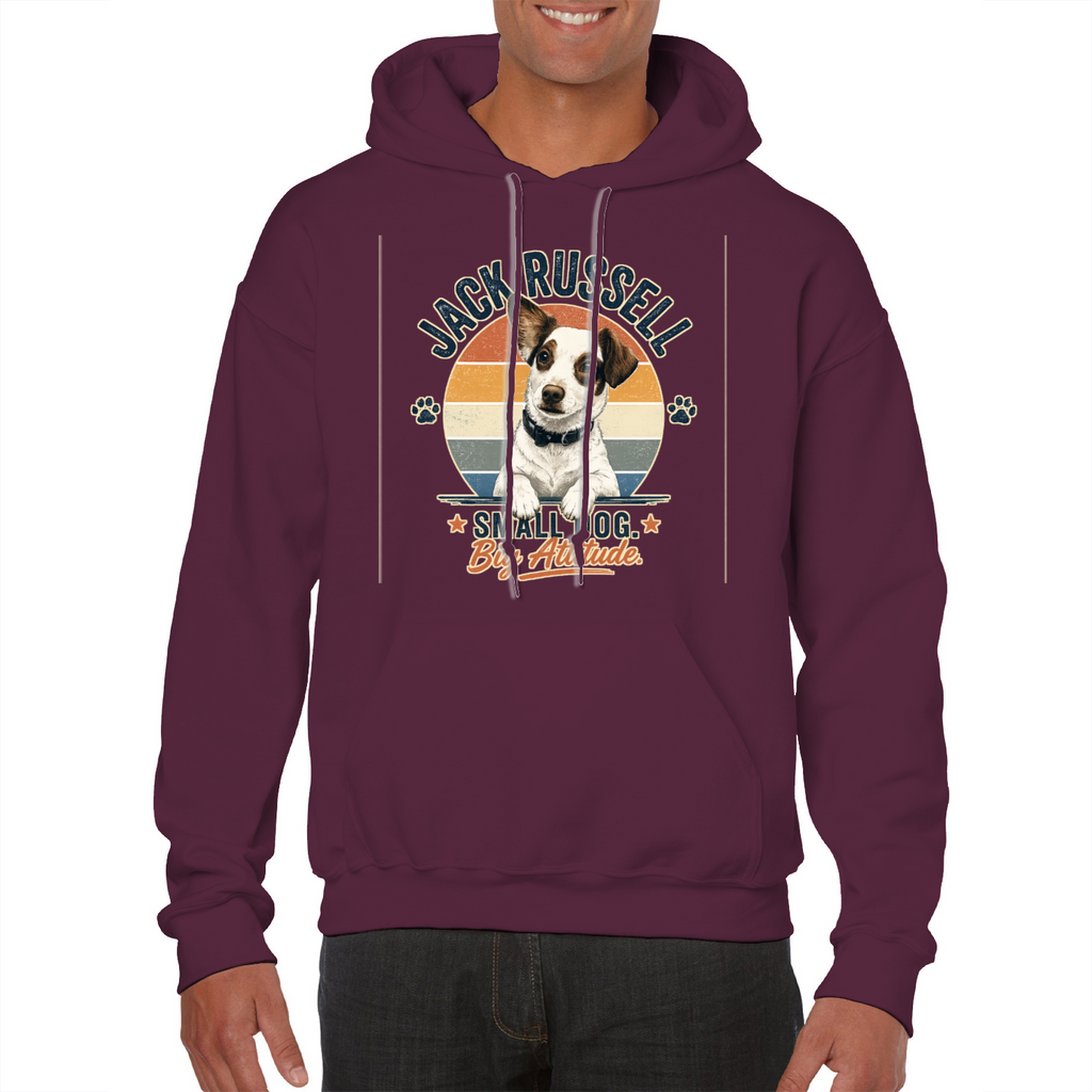 Jack Russell Small Dog Big Attitude Hoodie – Funny Dog Lover Gift