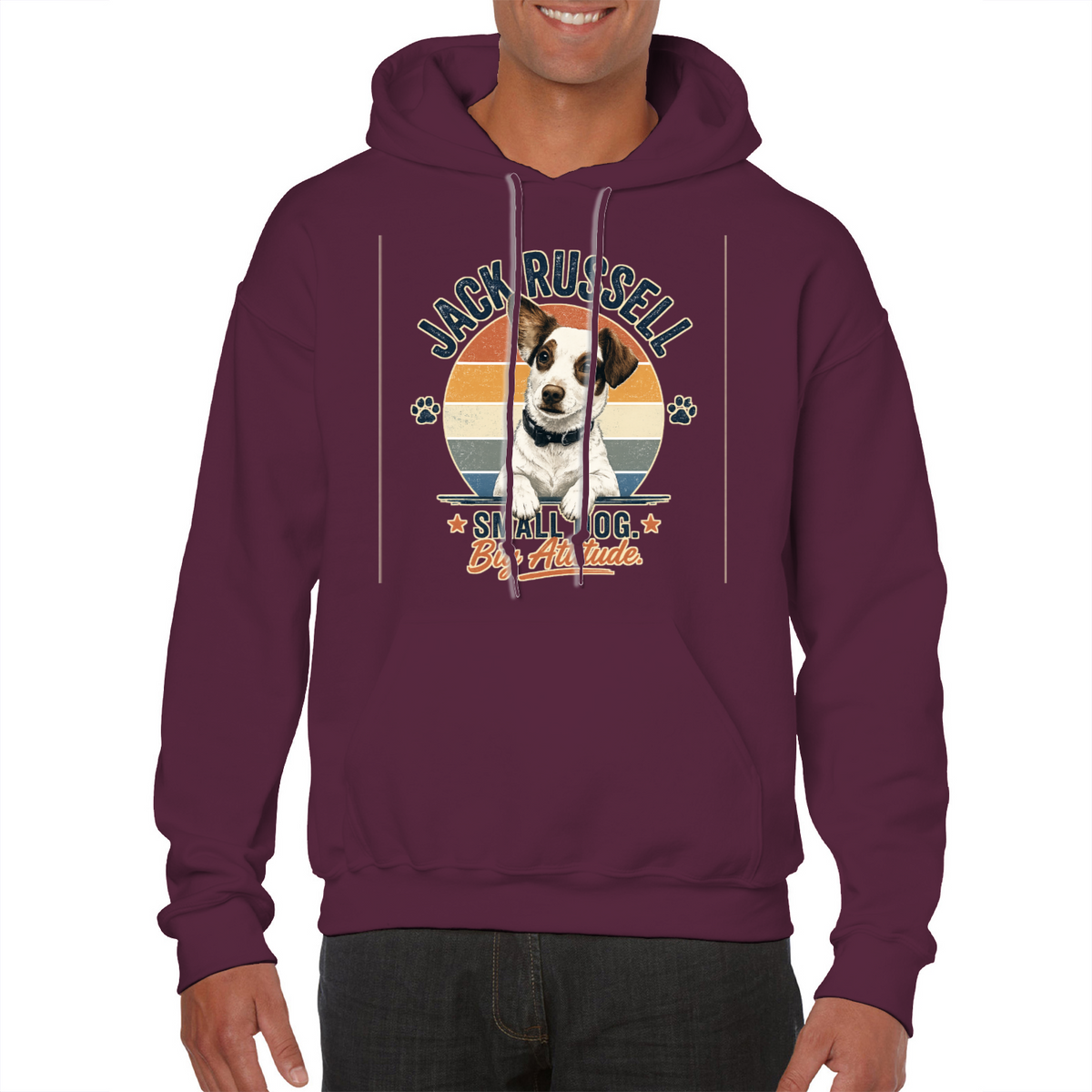 Jack Russell Small Dog Big Attitude Hoodie – Funny Dog Lover Gift