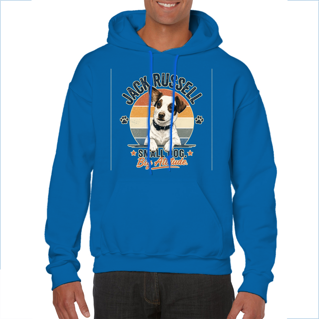 Jack Russell Small Dog Big Attitude Hoodie – Funny Dog Lover Gift
