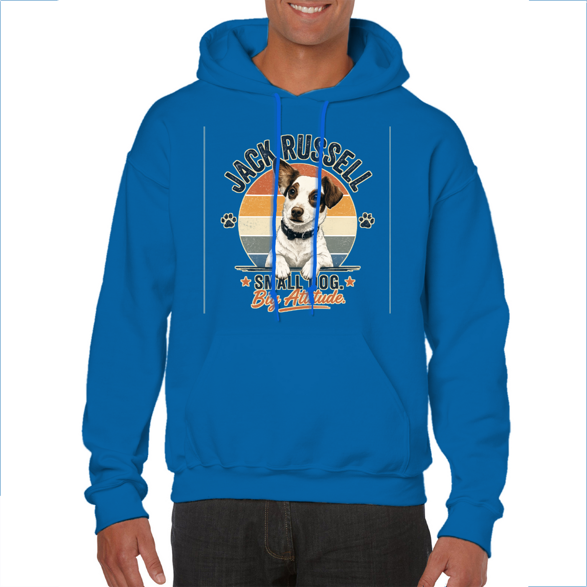 Jack Russell Small Dog Big Attitude Hoodie – Funny Dog Lover Gift