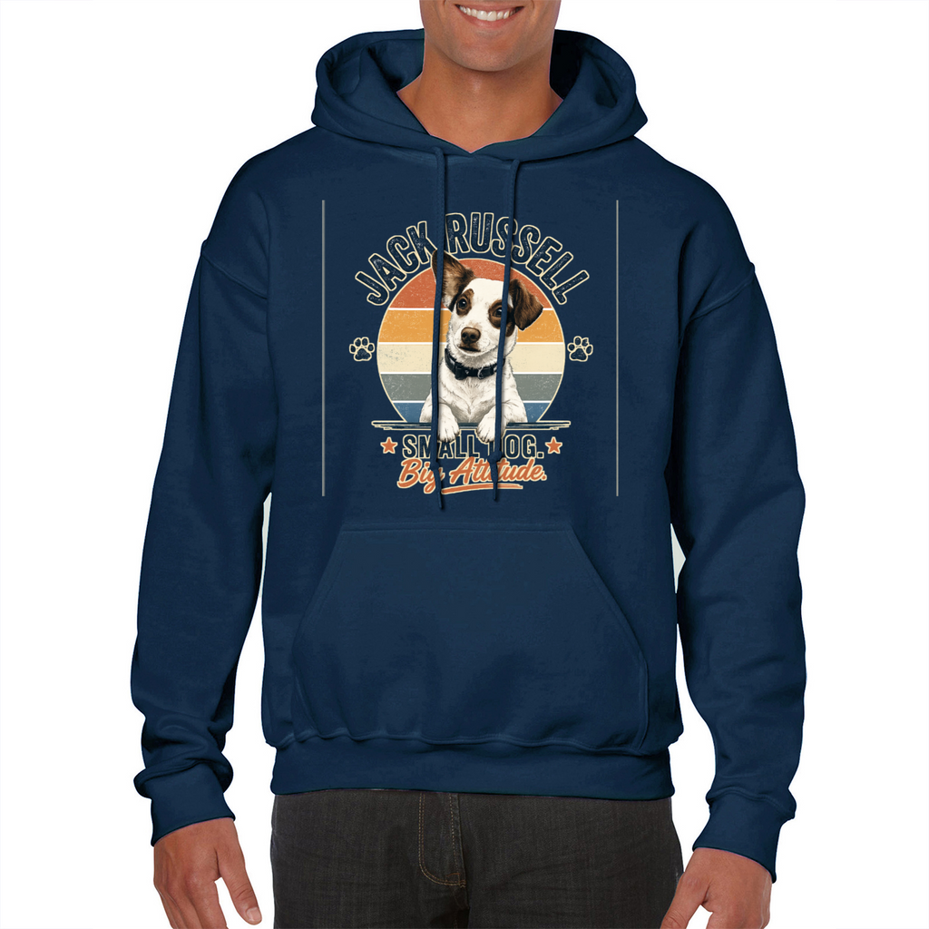 Jack Russell Small Dog Big Attitude Hoodie – Funny Dog Lover Gift