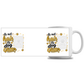 Personalised Dog Glitter 15oz white ceramic mug featuring Ringo’s photo and name with “It’s not dog hair, it’s dog glitter” wording