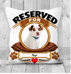 Additional view of Personalised Dog Glitter Double-Sided Pillow - Custom Dog Photo & Name