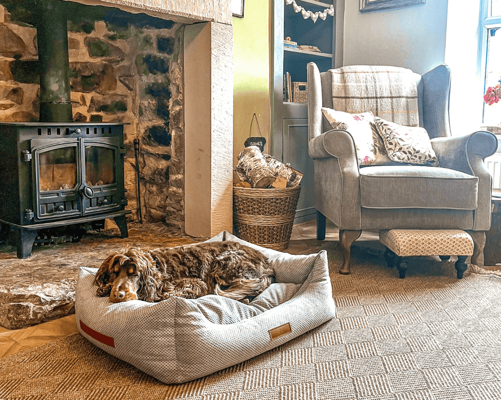 The Highclere Luxury Memory Foam Bolster Dog Bed