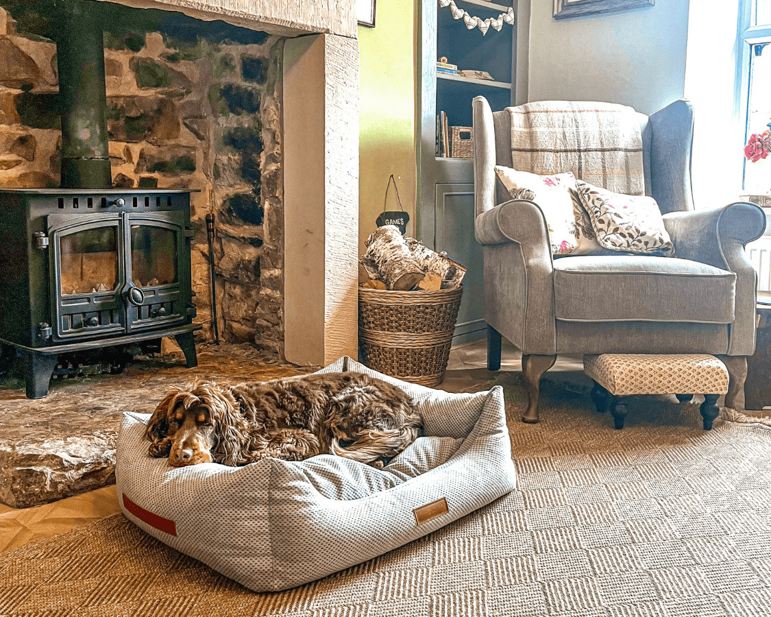 The Highclere Luxury Memory Foam Bolster Dog Bed