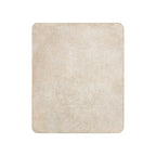 Beige square Sherpa Blanket Back on a white background