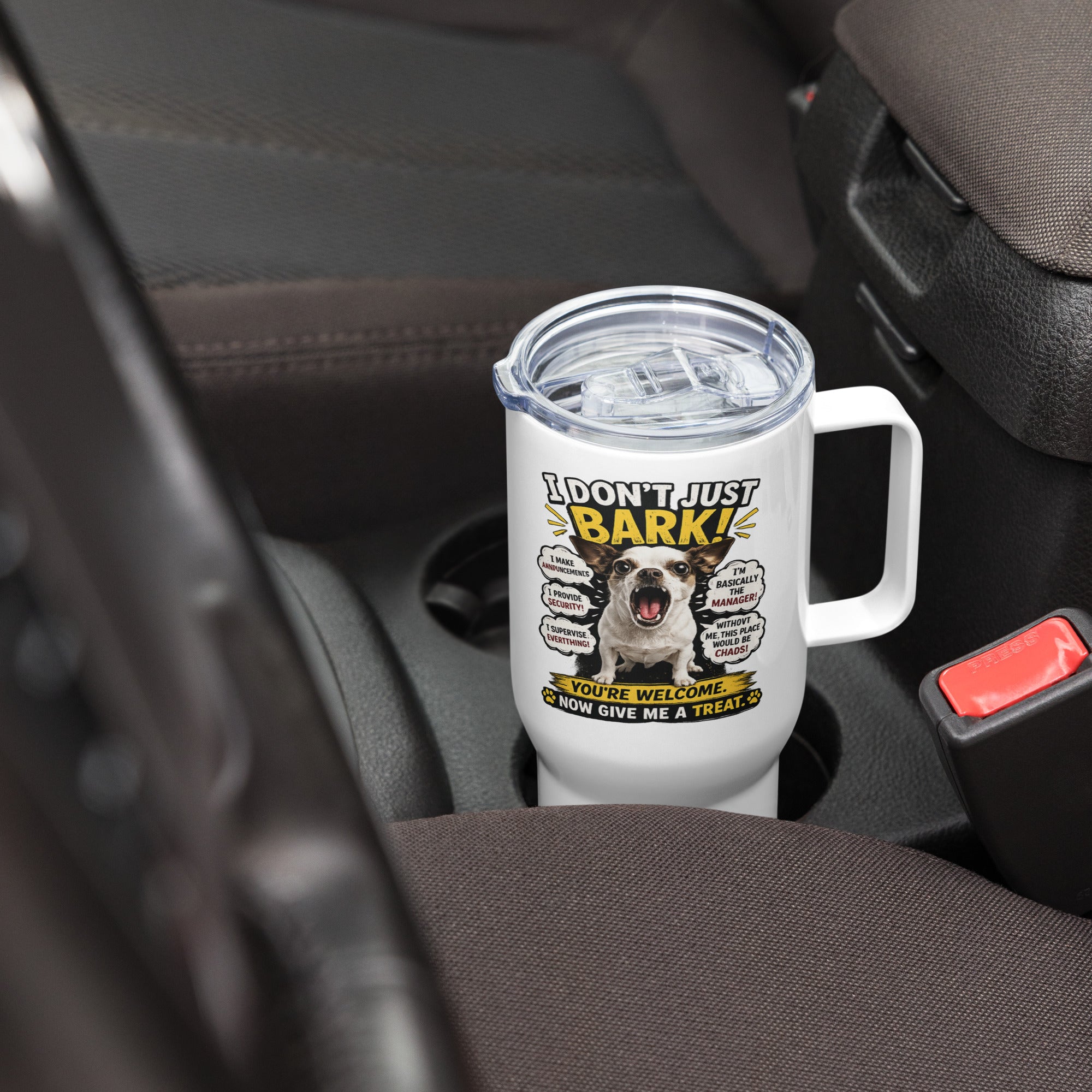 I Don't Just Bark Travel Mug – Funny Gift for Dog Lovers