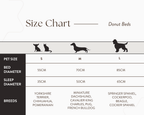 The Balmoral Luxury Herringbone Calming Donut Dog Bed