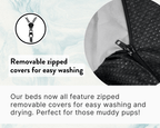 The Highclere Luxury Memory Foam Bolster Dog Bed