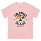 Light pink front view - Jack Russell Small Dog Big Attitude T-Shirt - Funny Gift for Dog Lovers