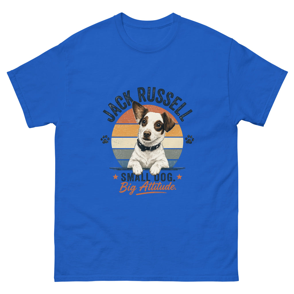 Royal front view - Jack Russell Small Dog Big Attitude T-Shirt - Funny Gift for Dog Lovers