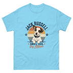 Sky front view - Jack Russell Small Dog Big Attitude T-Shirt - Funny Gift for Dog Lovers