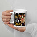 Dog Glitter White Mug – Funny Gift for Dog Lovers